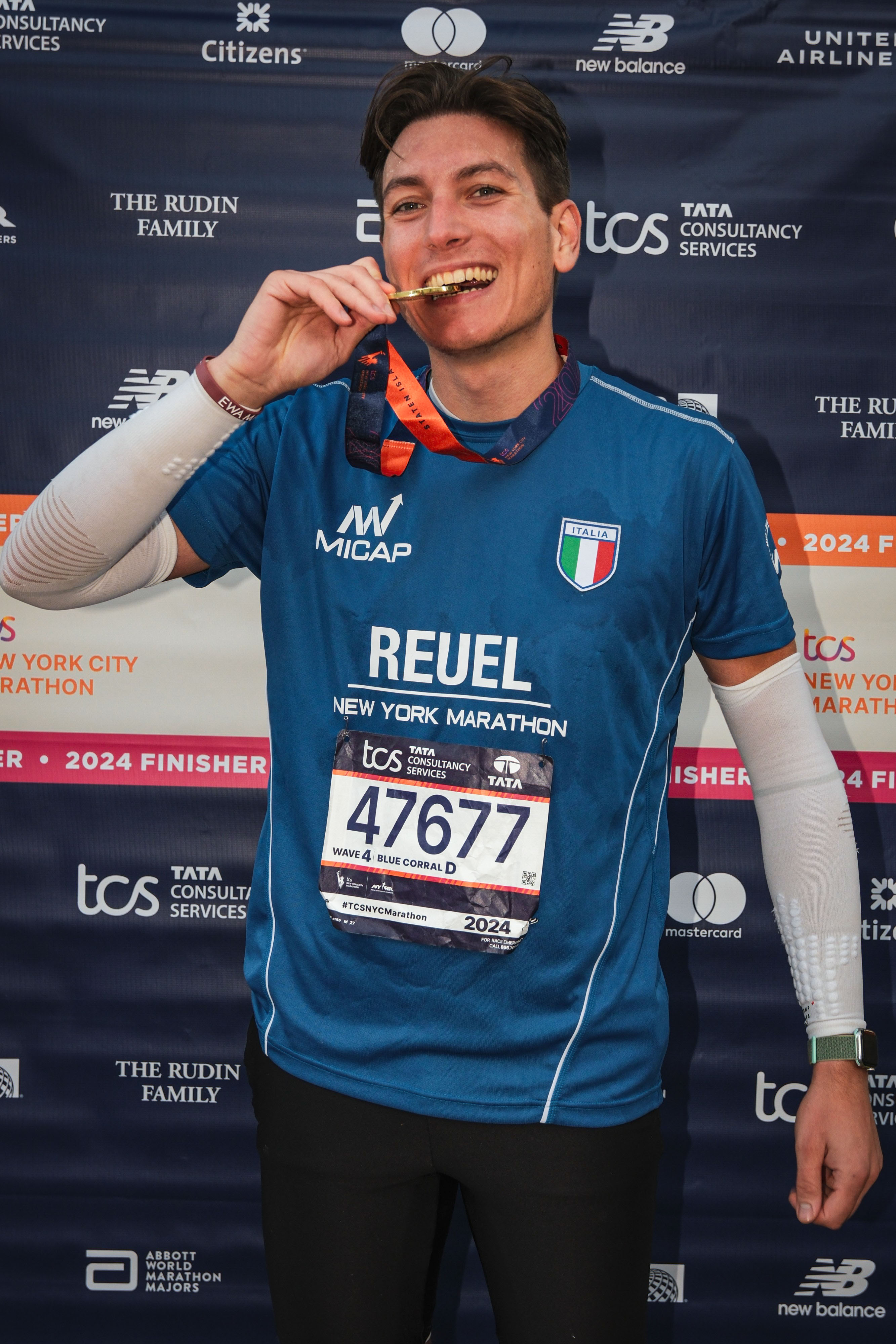 Reuel Lento at the TCS New York City Marathon