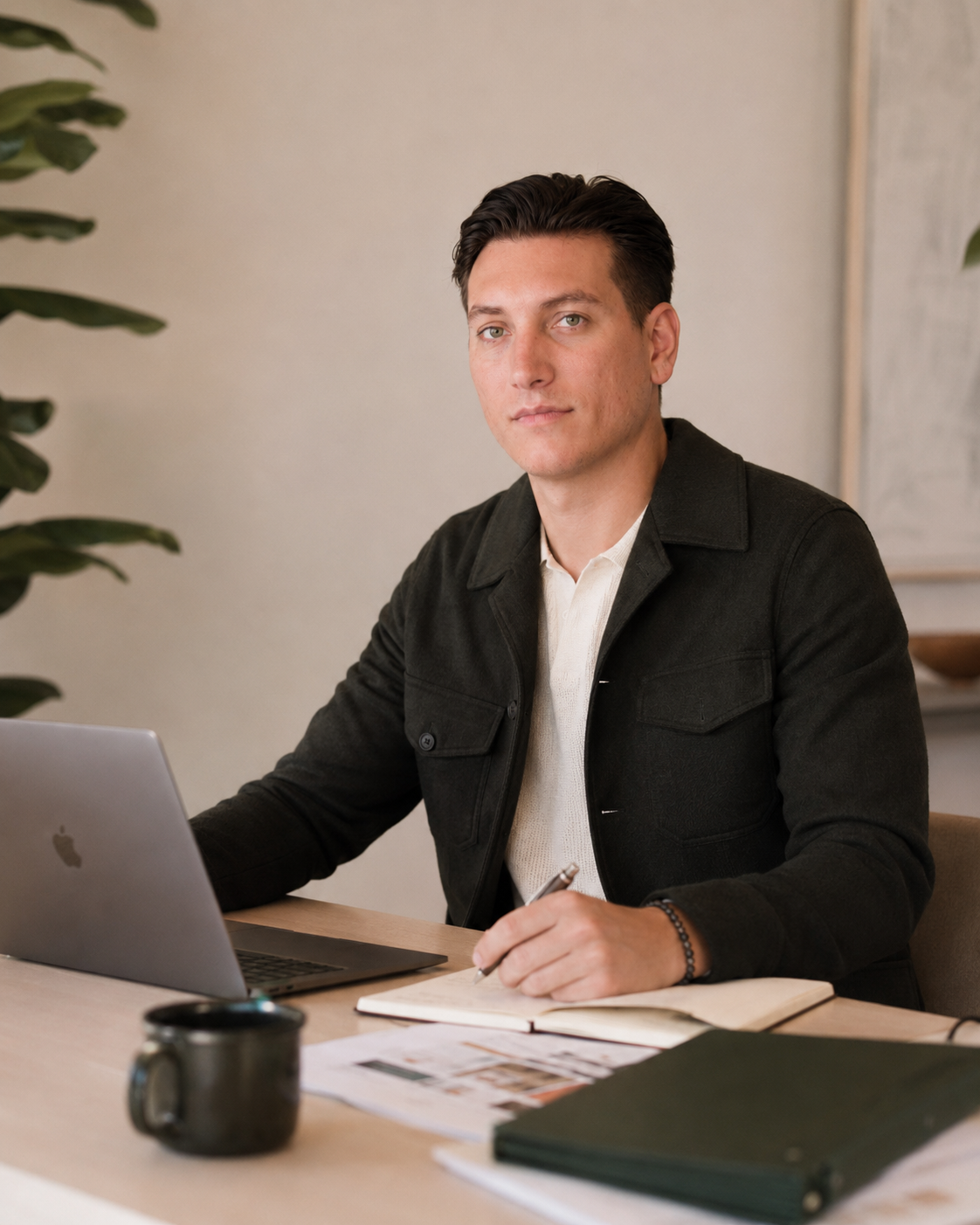 Reuel Lento at his workstation building AI agents